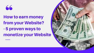 how to earn money from your website